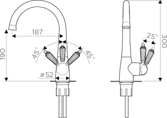 Схема встраивания Omoikiri Kanagawa