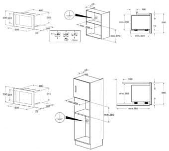 Схема встраивания Teka MB 620 BI WHITE