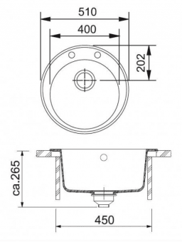 Схема встраивания Franke ROG 610-41