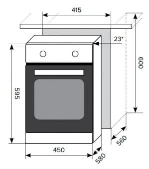 Схема встраивания Lex EDM 4570 WH