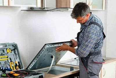 Установка электрической варочной панели