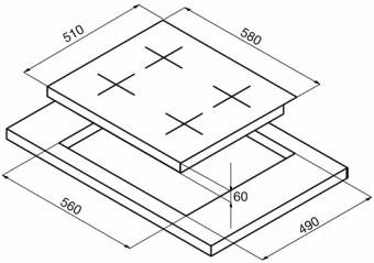 Схема установки Korting HK 62051 B