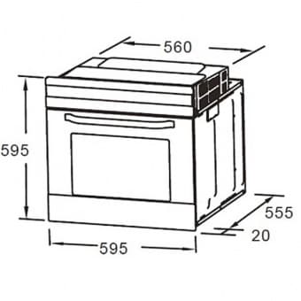 Evelux EO 610 X встраиваемый духовой шкаф