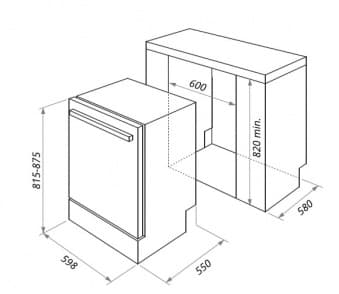 Схема встраивания HOMSair DW65L