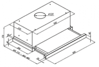 Схема встраивания Kuppersberg SLIMLUX IV 60 GW