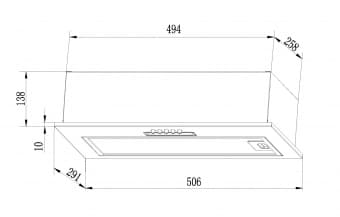 Схема встраивания Lex GS BLOC LIGHT 600 WHITE