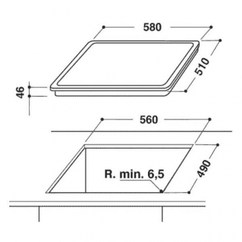 Схема встраивания Hotpoint-Ariston HR 629 C