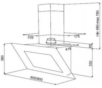 Схема встраивания Teka DVT 650 White