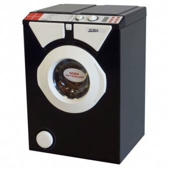 Eurosoba 1100 Sprint Plus Black and White стиральная машина под раковину