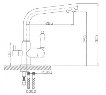 Схема встраивания ZORG ZR 313 YF 50 BR