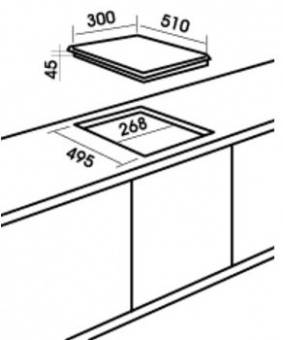 MBS PG 302 WH газовая поверхность