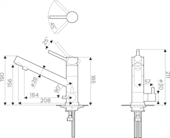 Схема встраивания Omoikiri Tonami