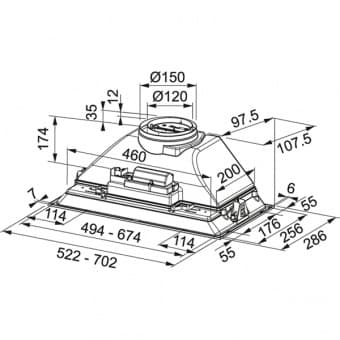 Franke FBI 525 XS кухонная вытяжка