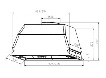 Схема встраивания Lex GS BLOC P 600 WHITE