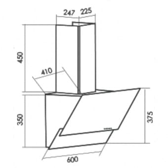 Схема встраивания MBS MERYTA 160 GLASS BLACK