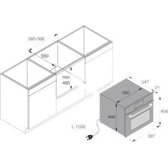 Схема встраивания Asko OCSM8478G