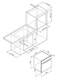 Схема встраивания Graude MWK 45.0 S