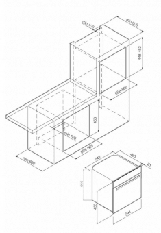 Схема встраивания Graude MWG 45.0 W