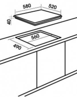 MBS PG 608 WH газовая поверхность