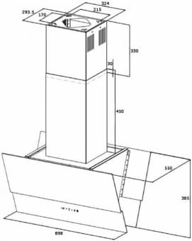 Схема встраивания Korting KHA 99750 GW