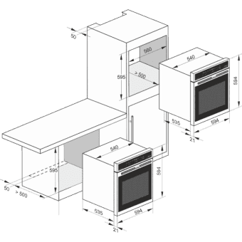 Схема встраивания Kaiser EH 6355 ElfEm