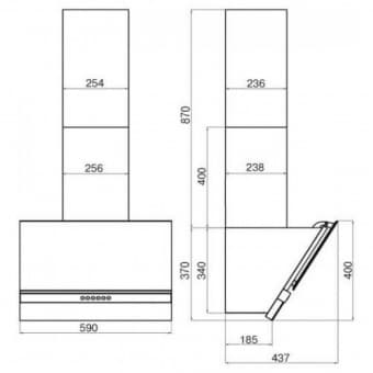 Схема встраивания Faber Beryl WH A60