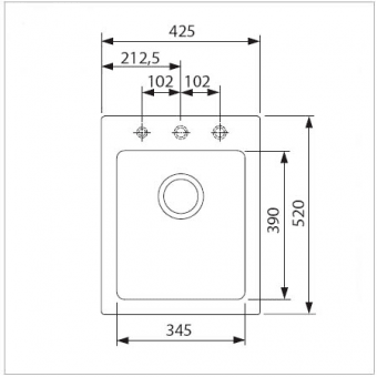 Схема встраивания Franke MRG 610-42