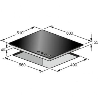 Kaiser KCG 6394 W Turbo Romb газовая поверхность