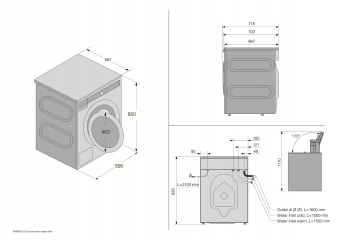 Asko W3096RW отдельностоящая стиральная машина