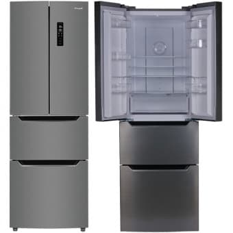 Отдельностоящий холодильник с морозильником Weissgauff WFD 486 NFX