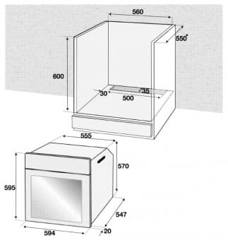 Схема встраивания Beko BIE 22301 X