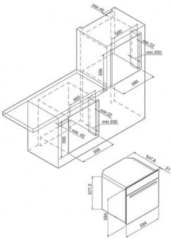 Схема встраивания Graude BK 60.3 EL