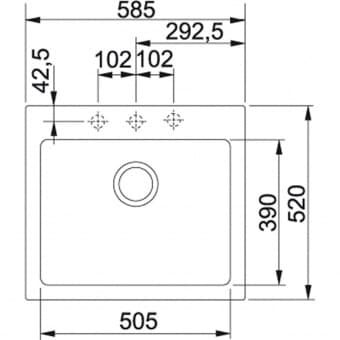 Схема встраивания Franke MRG 610-58