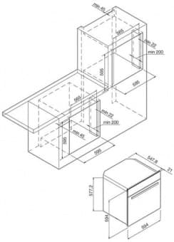 Схема встраивания Graude BK 60.2 EL