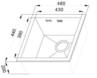 Схема встраивания ZORG INOX X 4844