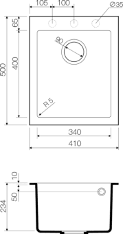 Схема встраивания Omoikiri Bosen 41