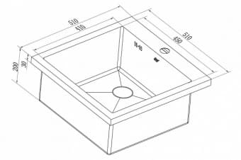 Схема встраивания ZORG INOX HR 5151HR