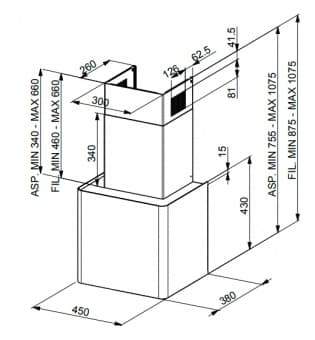 Схема встраивания Faber LITHOS EG6 BK A45