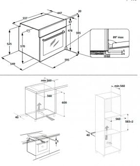 Схема встраивания Hotpoint-Ariston FA5 844 H IX