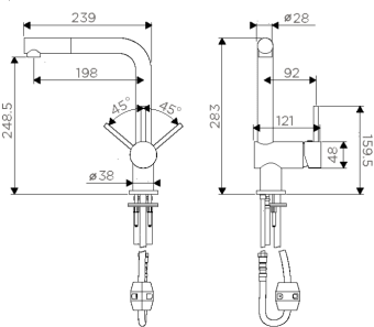 Схема встраивания Omoikiri Tanigawa-S