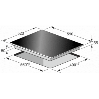 Kaiser KCT 6705 FI Herd индукционная поверхность