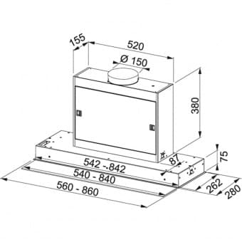 Схема встраивания Franke FMPOS 608 BI X