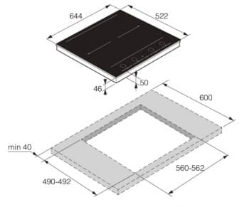 Asko HID654MC индукционная поверхность