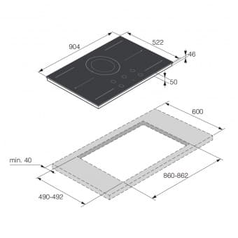Asko HID945MC индукционная поверхность