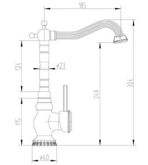 Схема встраивания ZORG A 305K BR