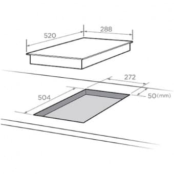 Midea MIH32130F индукционная поверхность