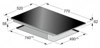 Схема встраивания Kaiser KCT 77 FI La Perle