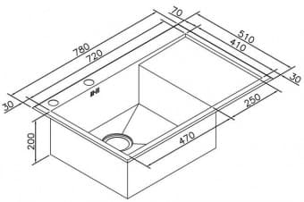 Схема встраивания ZORG INOX X 7851 L